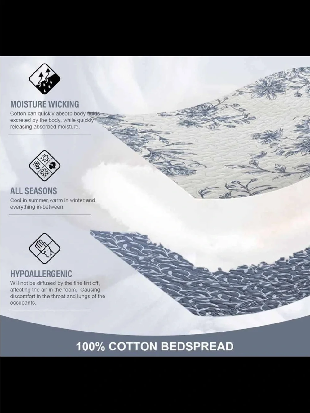 Botanical Oversized King Bedspreads 120